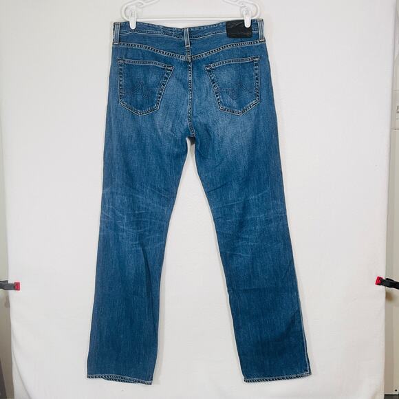 AG Adriano Goldschmied Men's 36x34 The Protege Straight Leg Blue Denim Jean USA - Picture 4 of 10